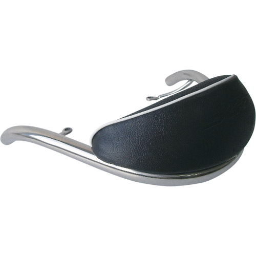 タンデムバックレスト (曲) ホワイト アドレスV125 - バイク