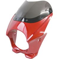 φ130 汎用ビキニカウル 8mmボルト付 ホワイト - バイク