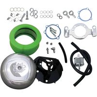 専用JQ83.JZ7★2点セット 7インチラウンドエアクリーナーセット ブリーザーキット付 EVO - バイク