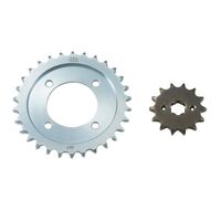 チェーン&前後スプロケット スチール 3点交換セット ZZR1100/ZX-11