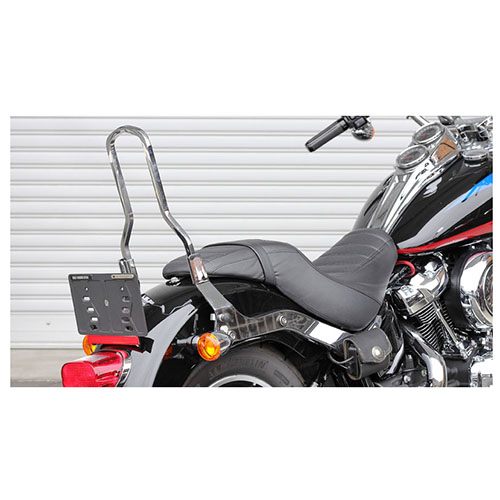 シーシーバー　80センチ　スチール製メッキ シーシーバー デタッチャブルマウントFXLR(W180) クロームメッキ - バイク