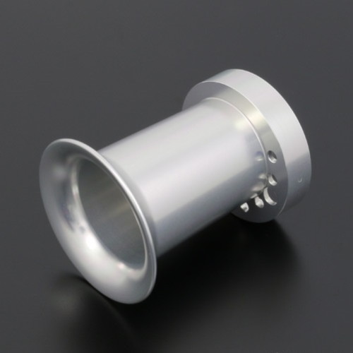 CR用ビレットエアファンネル シルバーアルマイト アルミ製 ショート