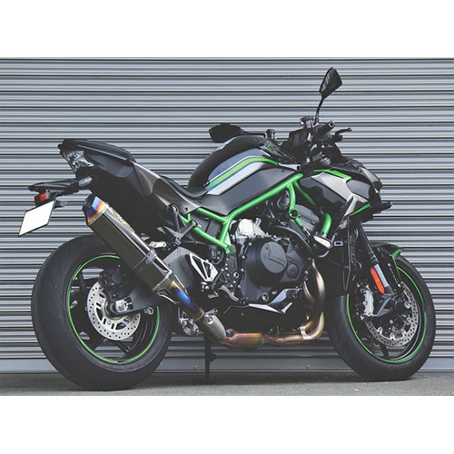 NASSERT Evolution TypeII スリップオンマフラー Z H2 クリアチタン