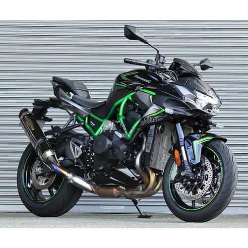 NASSERT Evolution TypeII スリップオンマフラー Z H2 クリアチタン
