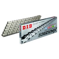 VXシリーズチェーン 520VX3-108L FJ(軽圧入クリップ) シルバー - バイク