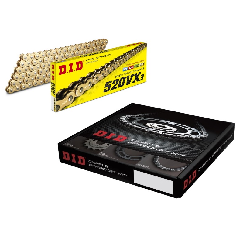 チェーン&前後スプロケット ゴールド 3点交換セット NINJA400/Z400