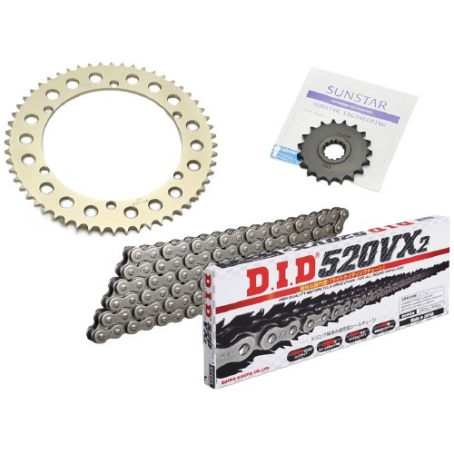 市場】SET KD5B611 サンスター スプロケット＆DID チェーンキット