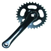 右クランク 32T-165mm アルミBK - 自転車