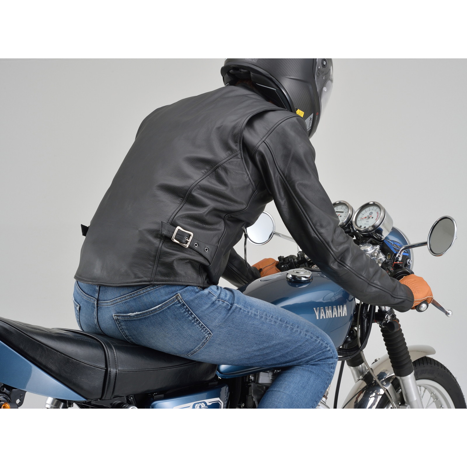 DL-001 シングルライダースジャケット ブラック XL - バイク