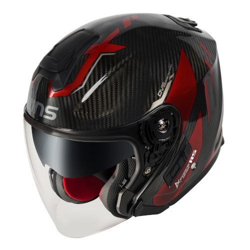 A-FORCE RS JET FLASH カーボン アイアンレッド M - バイク