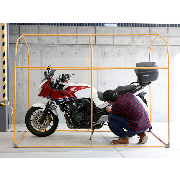 ドッペルギャンガー バイクガレージ DCC538-GYグレー ドッペル