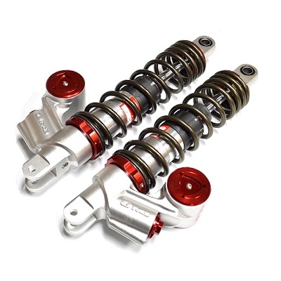 リアショック減衰調整式 330mm NMAX125/155 SB-3 レッド/ブロンズ - バイク