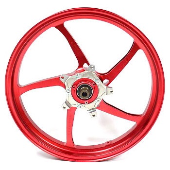 鍛造ホイール前後セット FG525 レッド YZF-R25/R3 - バイク