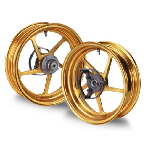鍛造ホイール前後セット FG506 ゴールド NMAX125/155 - バイク