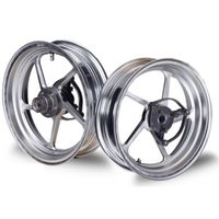 GSX R125 S125 前後ホイール MOS 鍛造アルミホイール前後セット【GSX125/150】ブラック