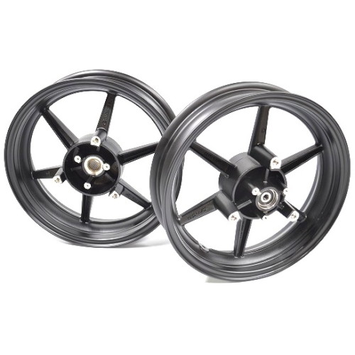 鋳造ホイール前後セット SP811 ブラック NMAX125/155 - バイク