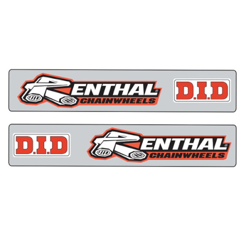 スイングアームデカール RENTHAL/DID クリア - バイク