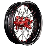 AR1モタードホイールキット トレール XR/CRM リア 17×4.50 レッド
