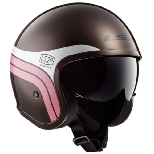 SPITFIRE スモールジェット ブラウン ホワイト M - バイク