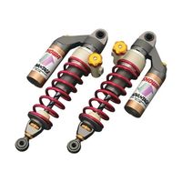 リアショックアブソーバー 330mm クロムメッキ - バイク