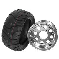 m*改様 モンキー　アルミホイール　タイヤ3.50-8. ca1693-3.5J モンキー用8インチホイール(3.5J)&130/50-8タイヤセット