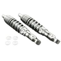 リアショックアブソーバー 280mm クロムメッキ - バイク