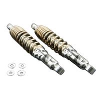 SP武川リアショックアブソーバー(265mm/クロムメッキ/2本入) リアショックアブソーバー 265mm レッド - バイク
