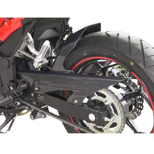 エアロデザイン SAD リアフェンダー ノーマルスイングアーム用 黒ゲル