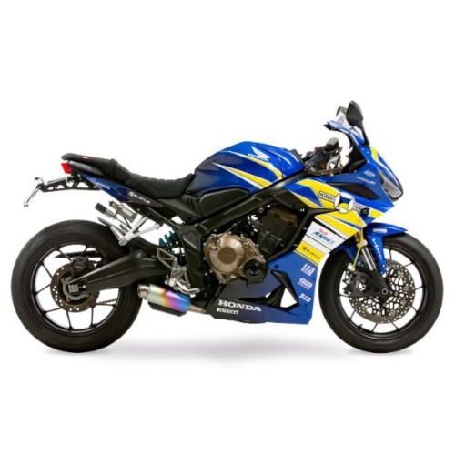 フルエキゾーストマフラー CROSS-SHORT ZERO BLACK ANO CB650R/CBR650R