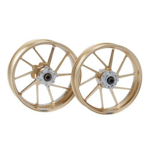 受注生産】アルミニウム鍛造ホイール(TYPE-R) 550-17 リア ゴールド
