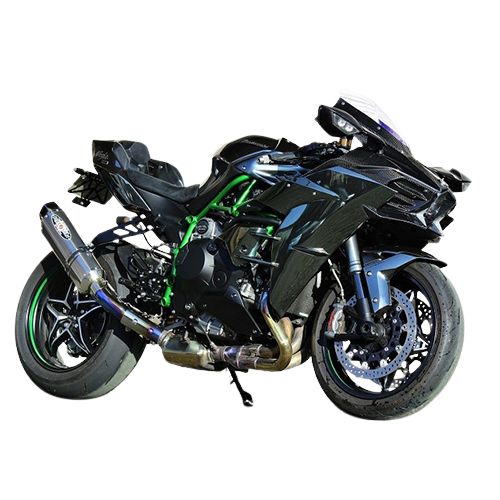 NASSERT Evolution TypeII スリップオン TI/BL Ninja H2 CARBON(19