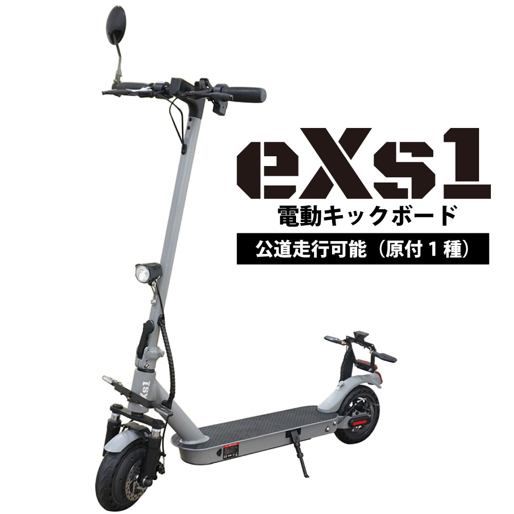 電動キックボード eXs1(エクスワン) マットグレー - バイク