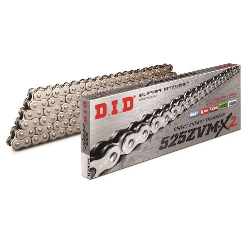 ZVM-X2シリーズチェーン 525ZVM-X2-120L ZJ(カシメ) シルバー - バイク