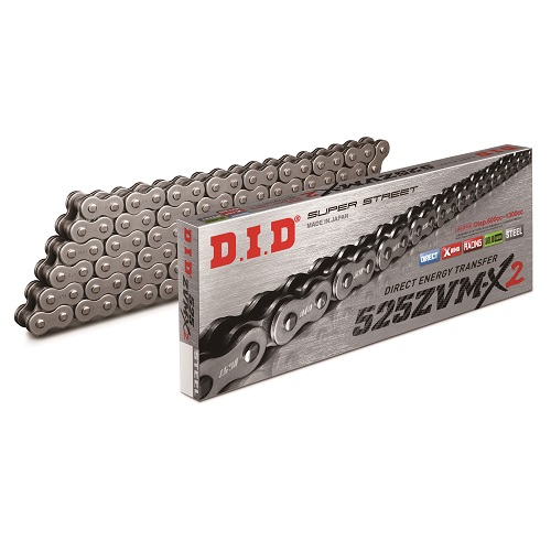 ZVM-X2シリーズチェーン 525ZVM-X2-130L ZJ(カシメ) スチール - バイク