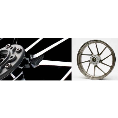 受注生産】アルミニウム鍛造ホイール(TYPE-R) 350-17 フロント グロス