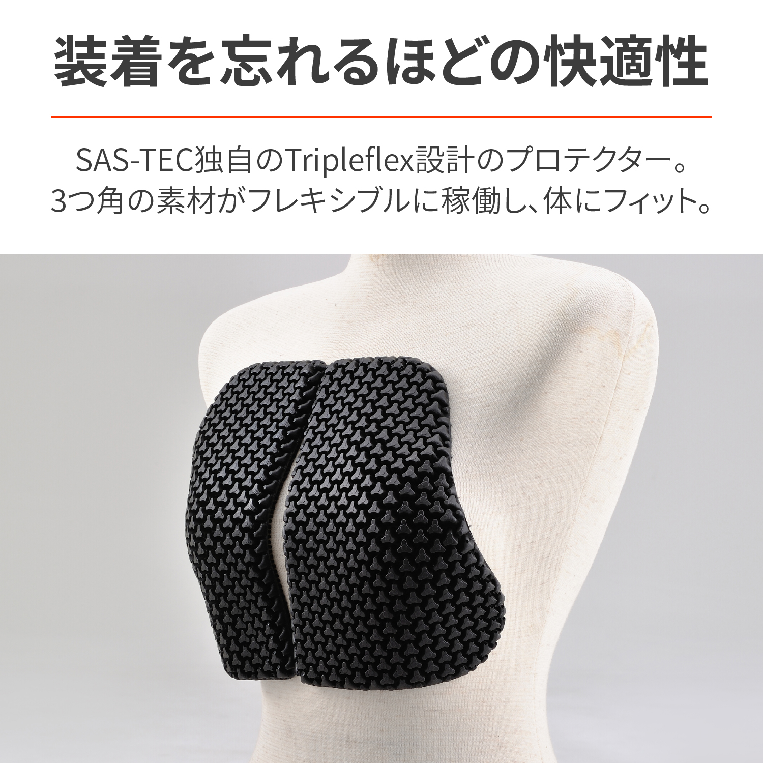 SAS-TEC 胸部プロテクター 薄型 CEレベル1 CP-7 左右セット - バイク