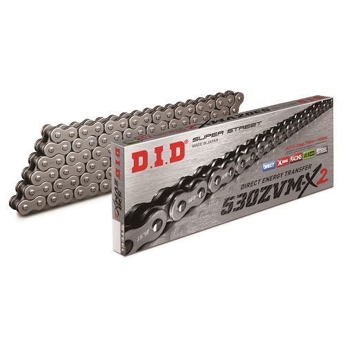ZVM-X2シリーズチェーン 530ZVM-X2-74L ZJ(カシメ) スチール - バイク