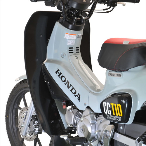 CUB-02-B クロスカブ110(JA60) AFレッグ風防 モール色ブラック - バイク