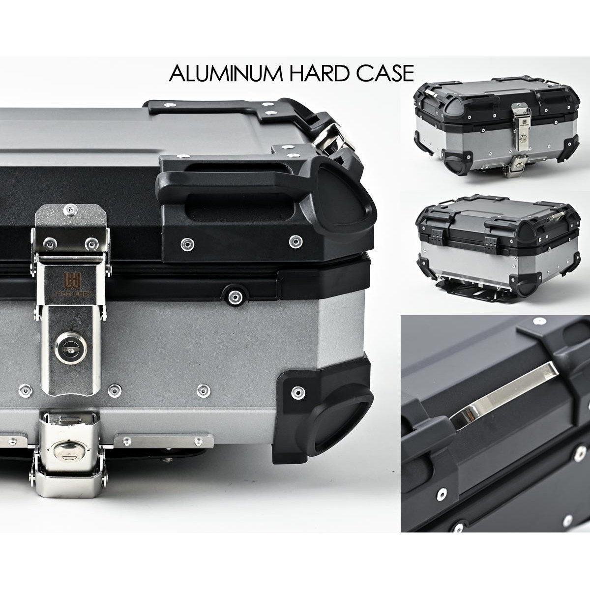 バイクトップケース アルミ 25L ブラック - バイク