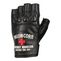 YG-249S ハーフフィンガーレザーグローブ ブラック L - バイク