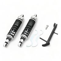 ローダウンリアショック 280mm クロームメッキ SR400/500 - バイク