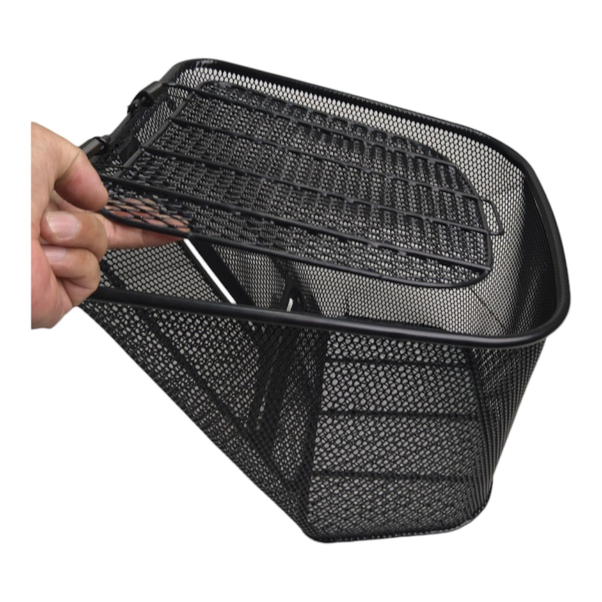 フタ付スクーター用フロントバスケット ブラック - バイク