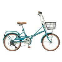直送】26型シティサイクル 6段変速 オートライト ターコイズブルー