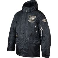 【美品】YELLOW CORN ウィンタージャケット　ブラック YB-3322 ウィンタージャケット カーキ L - バイク