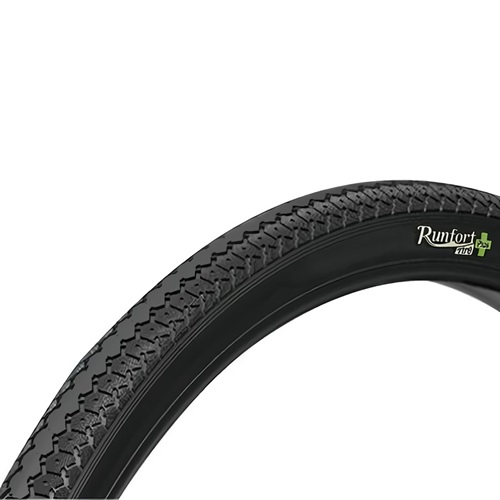 1ペア】Runfort Tire Plus 電動アシスト車対応 27×1 3/8 W/O ブラック