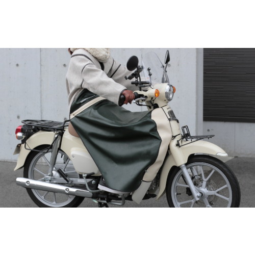 カブ用防寒ひざあて グリーン - バイク