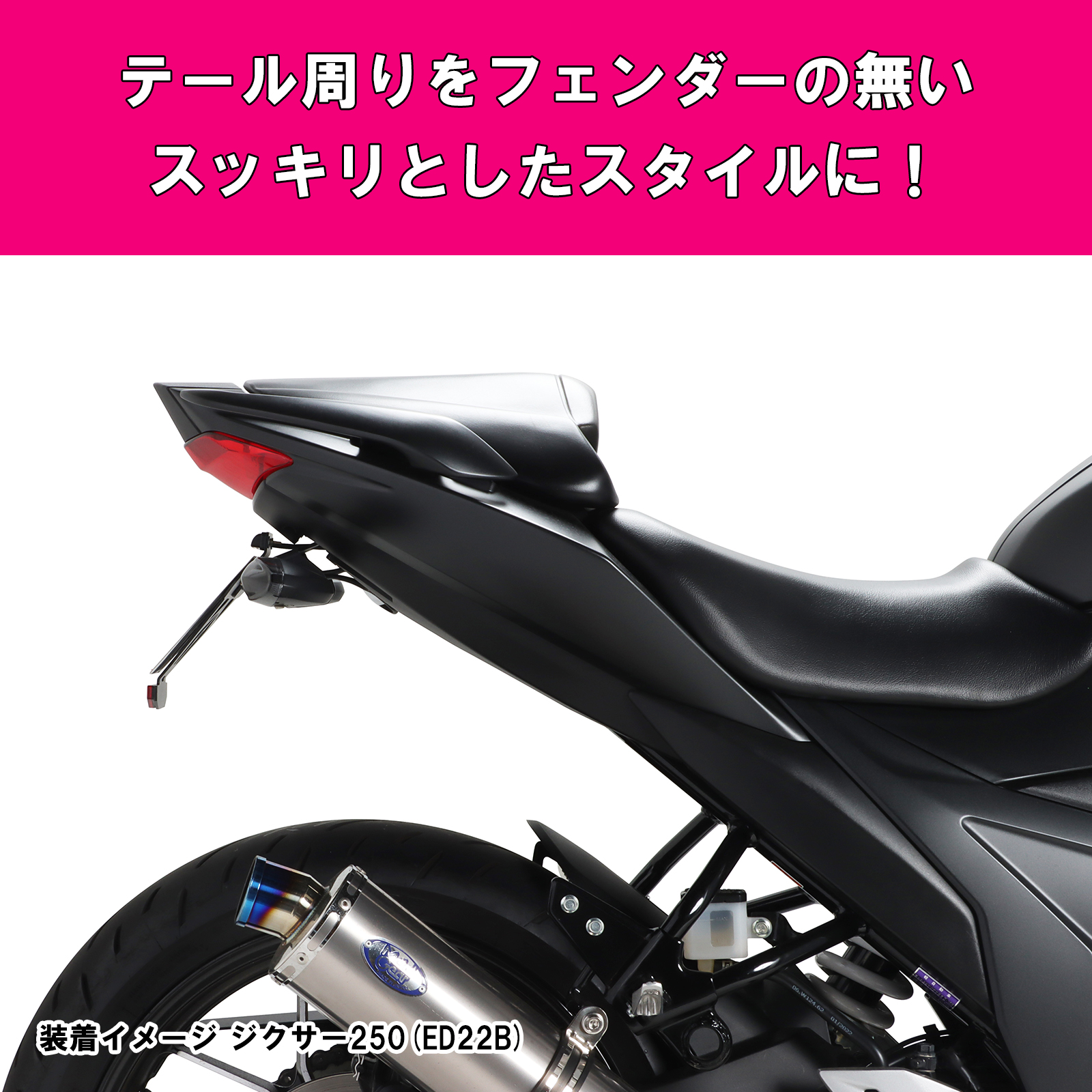 フェンダーレスキット ジクサー250/SF250 - バイク