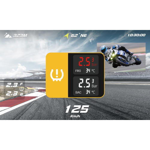 タイヤ空気圧センサー 前後セット SRS-002 - バイク