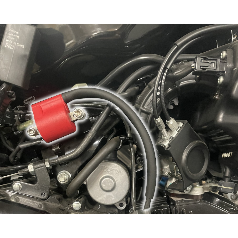 イグニッションコイルフルキット TCI点火車用 レッド グロム/スーパー