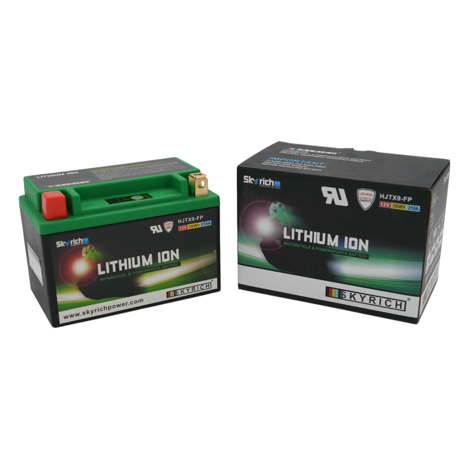 プログレッシブ リチウムイオンバッテリー HJTX9-FP リチウムイオンバッテリー (YTX9-BS、YTX7A-BS 互換